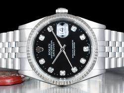 Rolex Datejust 36 Nero Jubilee 16234 Royal Black Onyx Diamanti 